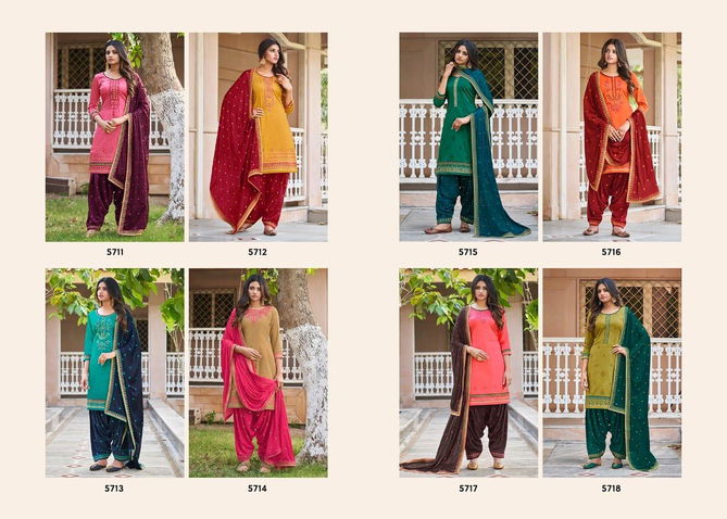 Kessi Patiyala House 83 Latest Fancy Casual Wear Jam Silk With work Designer Dress Materials Collection
